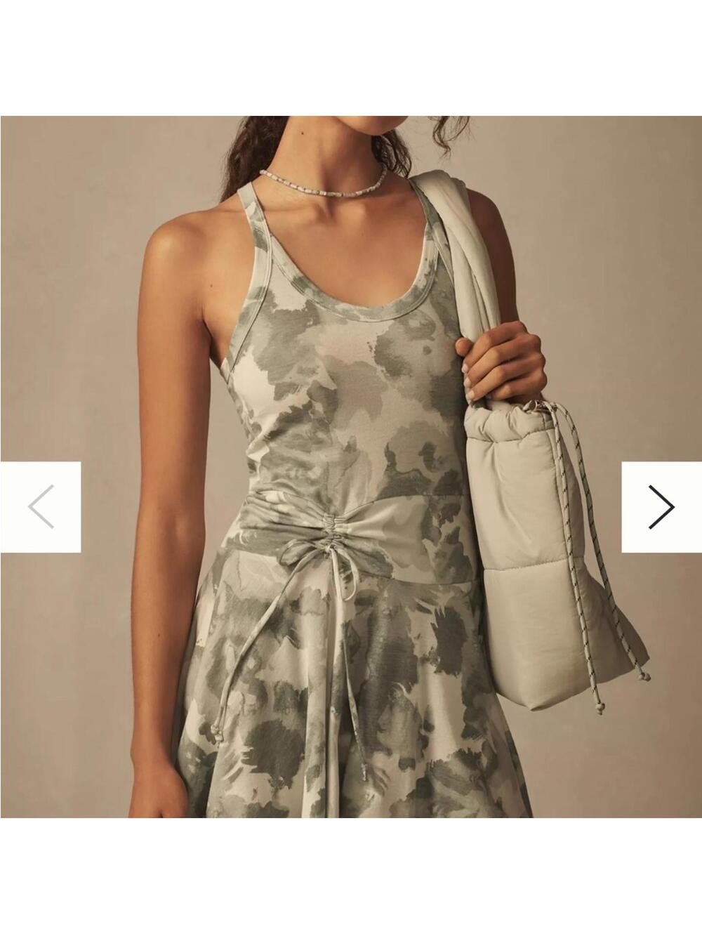 Anthropologie Daily Practice Large Camouflage Tank Dress